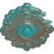 Ekena Millwork Strasbourg Ceiling Medallion, Hand-Painted Copper Green Patina, 30 1/2"W x 20"H x 1 1/2"P CM30SGCGS - alternate 2